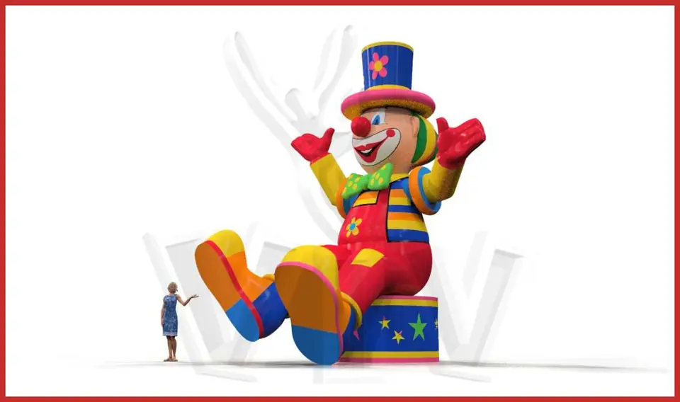 Clown 7 m commercial custom inflatable