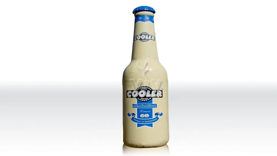 Cooler bottle 6 m commercial custom inflatable