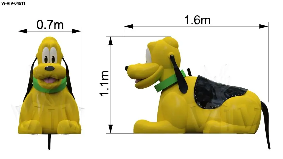 Dog figure commercial custom inflatable