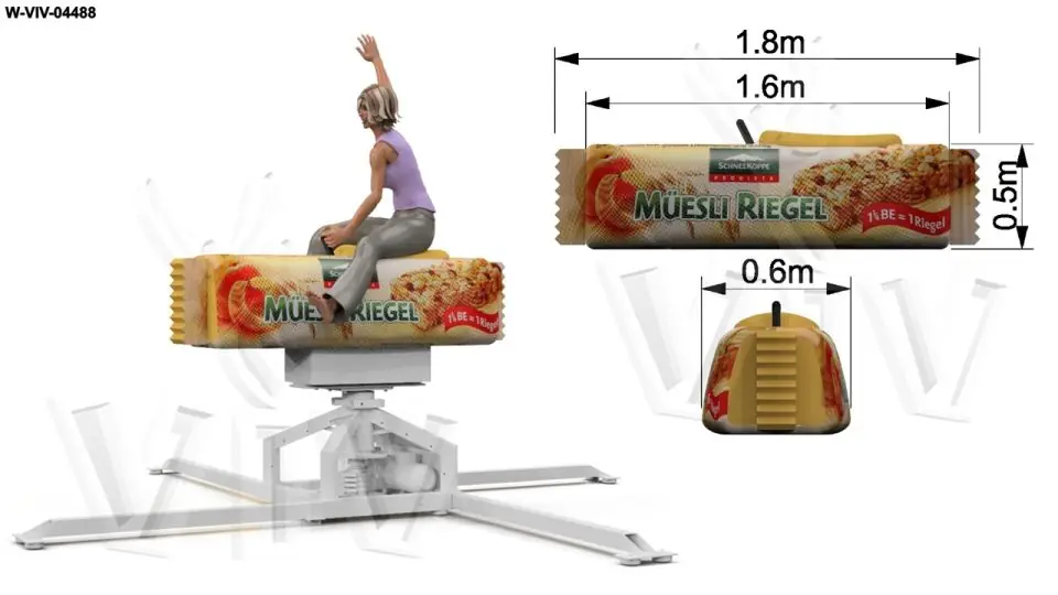 Figure Muesli Riegel commercial custom inflatable