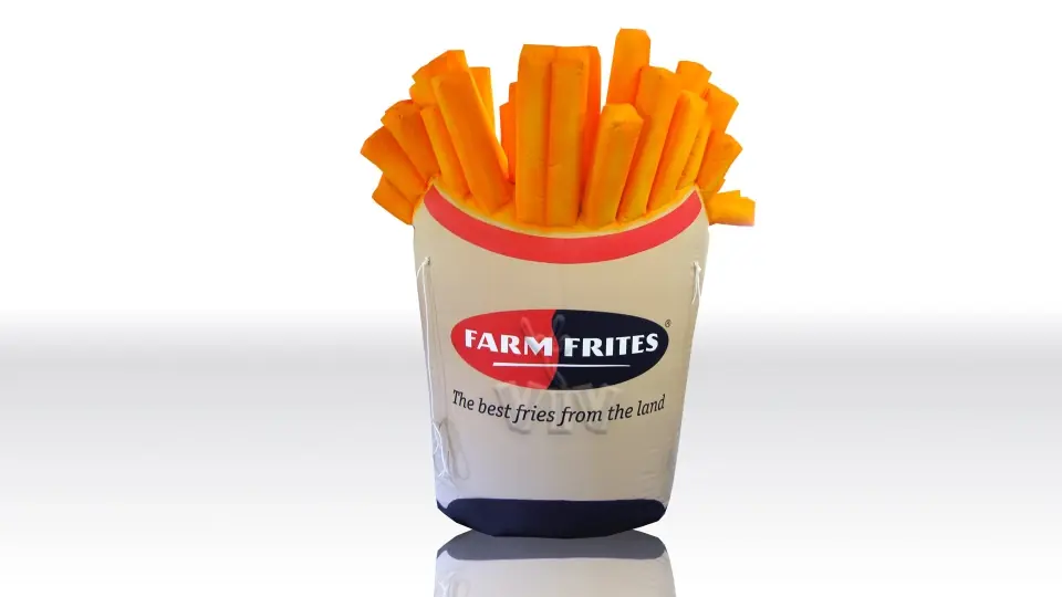 Fries 3 m commercial custom inflatable