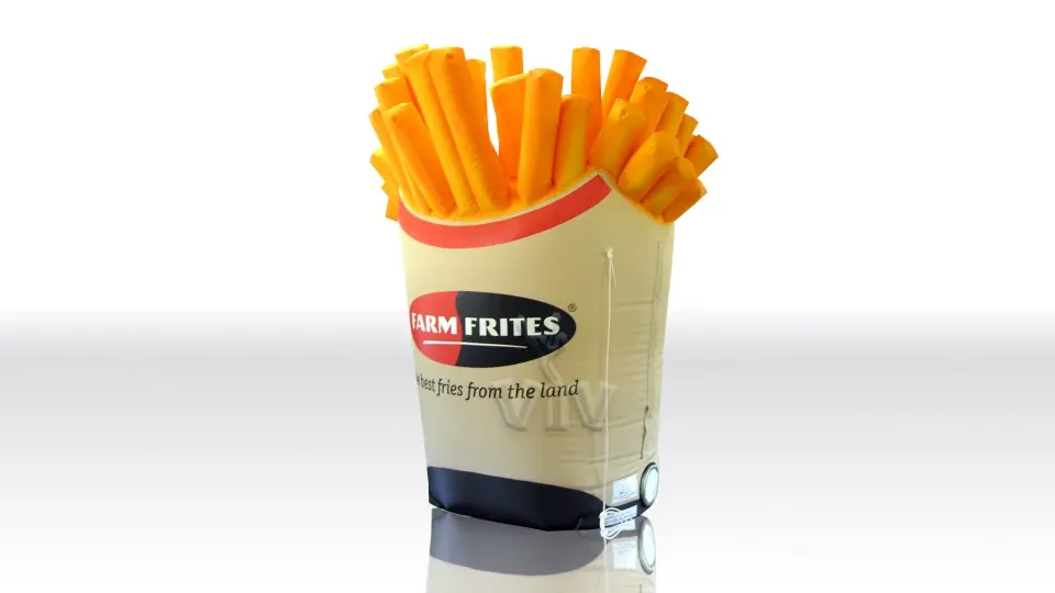 Fries 3 m commercial custom inflatable