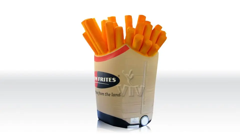 Fries 3 m commercial custom inflatable
