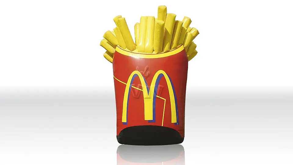 Fries 7 m commercial custom inflatable