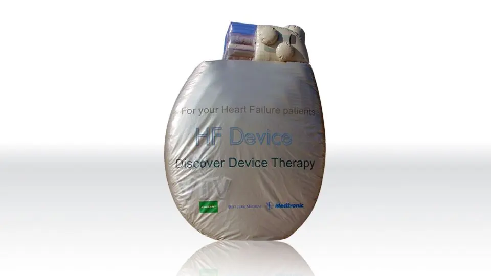 Heart pacemaker 5 m commercial custom inflatable