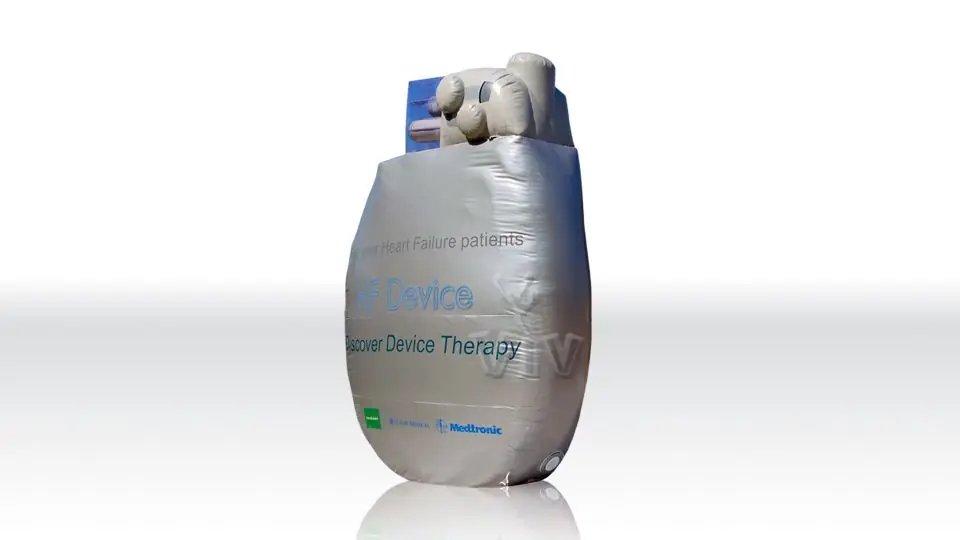 Heart pacemaker 5 m commercial custom inflatable