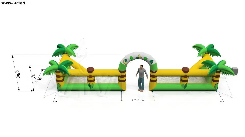 Inflatable fence open commercial custom inflatable