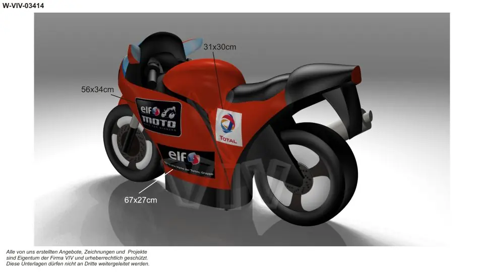 Motorcycle figure commercial custom inflatable