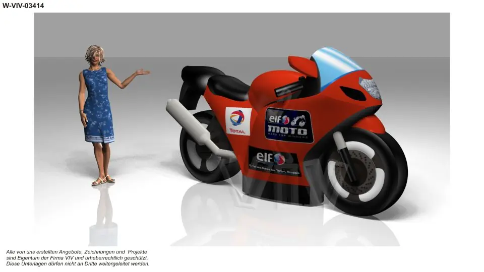 Motorcycle figure commercial custom inflatable