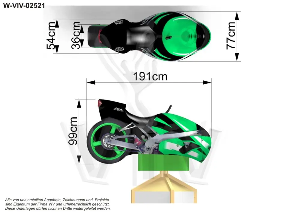 Motorcycle figure Profiride commercial custom inflatable