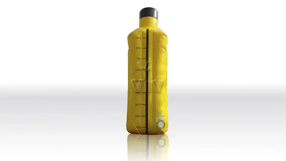 Oil bottle 5.75 m commercial custom inflatable