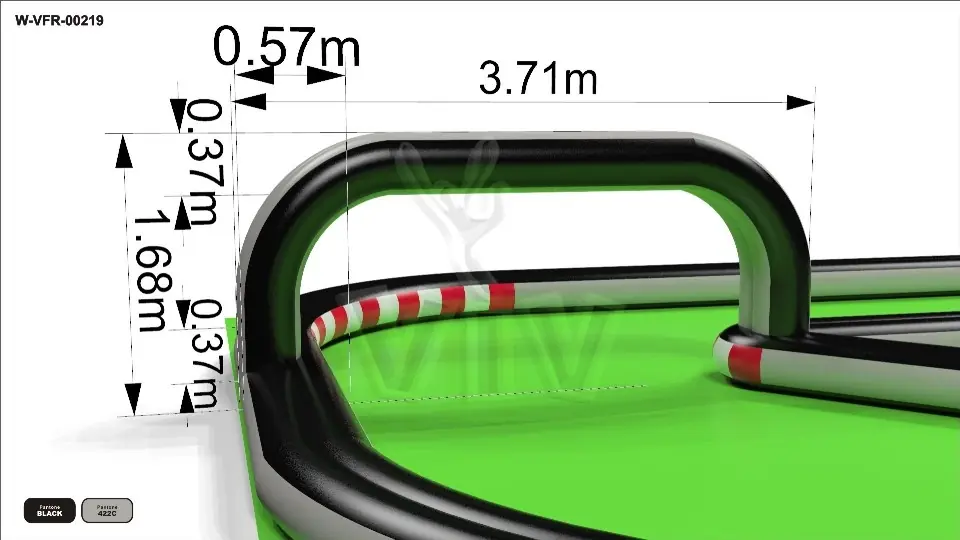 Scooter racecourse 20 x 10 m commercial custom inflatable