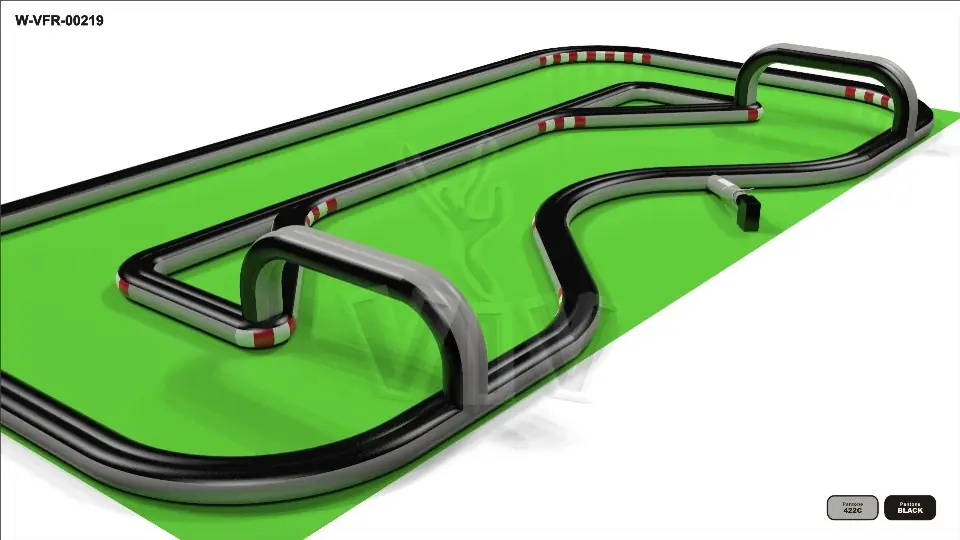 Scooter racecourse 20 x 10 m commercial custom inflatable