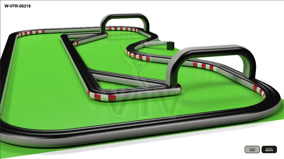 Scooter racecourse 20 x 10 m commercial custom inflatable