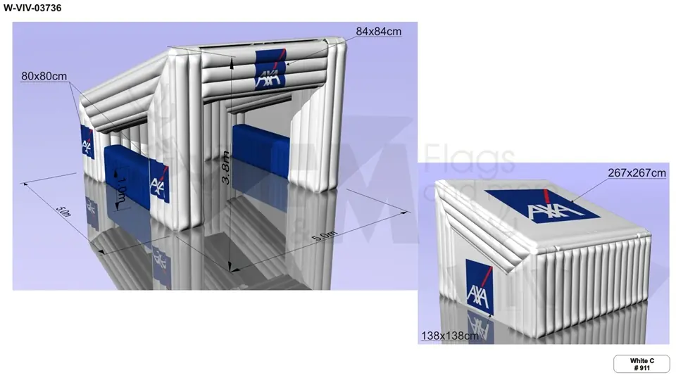 Slanted bar commercial custom inflatable