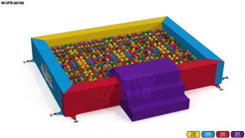Swimming 4 x 3 x 0.6 m commercial custom inflatable