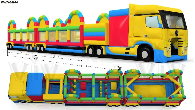 Tir Mercedes 29.5 x 5.3 x 4.3 m commercial custom inflatable