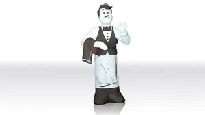 Waiter 5 m commercial custom inflatable
