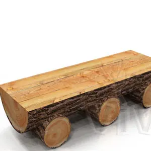 Wooden bench commercial custom inflatable