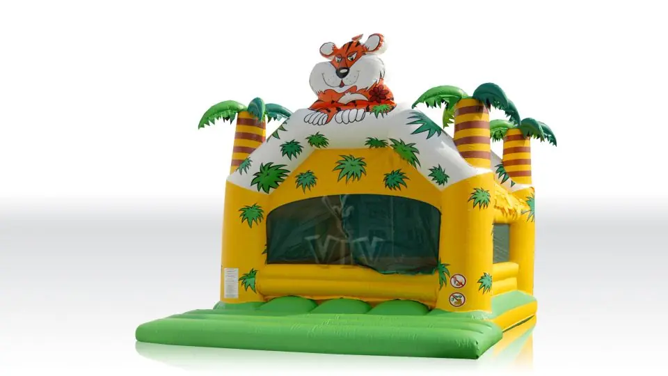 Jungle pool - with roof & palms & figure 4 x 3 x 3.6 m (balls sold separately) commercial inflatable dry pool