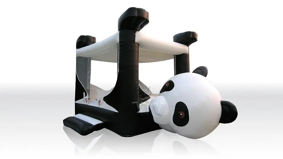Laying Panda (balls sold separately) commercial inflatable dry pool