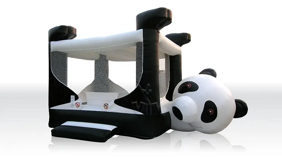 Laying Panda (balls sold separately) commercial inflatable dry pool
