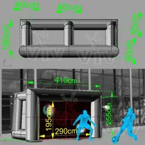 Accuracy Gate 4.11 x 2.55 m commercial promotional inflatable gate