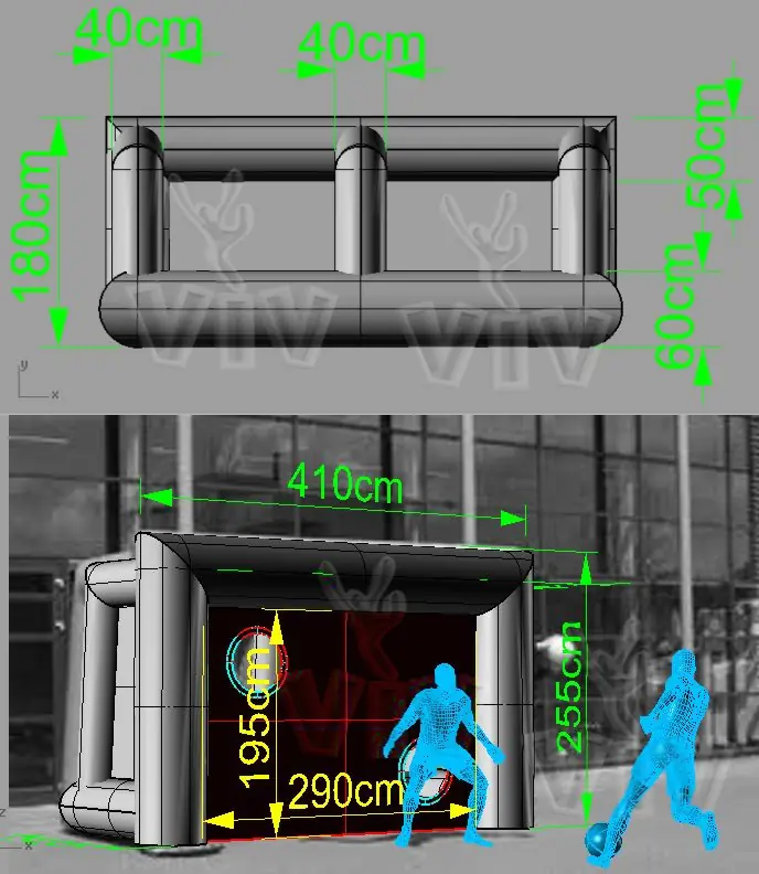Accuracy Gate 4.11 x 2.55 m commercial promotional inflatable gate