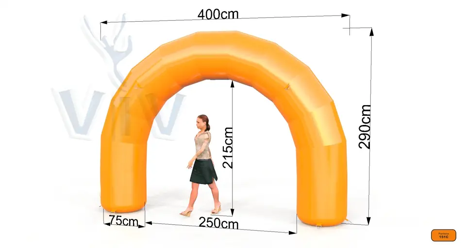 Arch gate 4 m commercial promotional inflatable gate