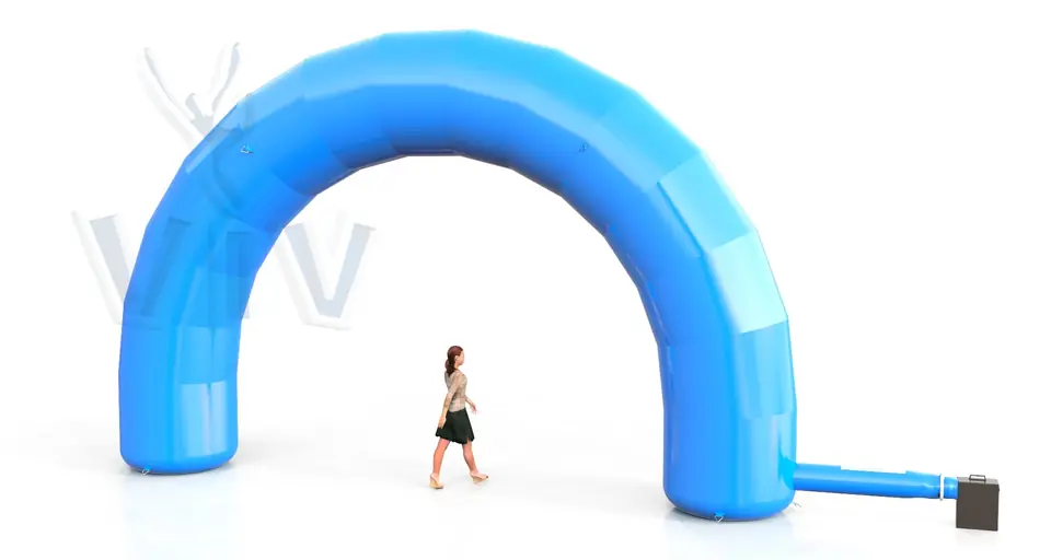 Arch gate 8 m commercial promotional inflatable gate