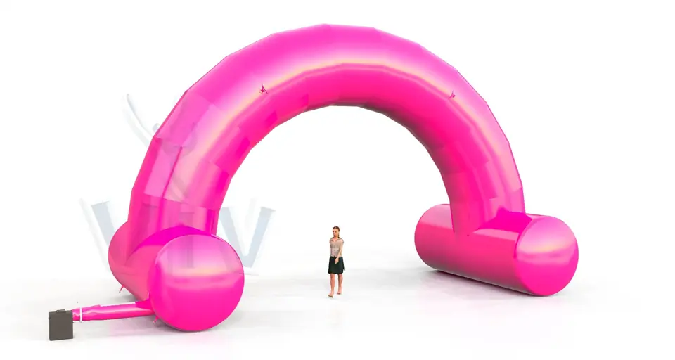 Arch gate self-standing 10 m commercial promotional inflatable gate