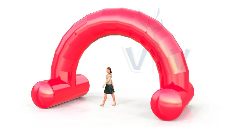 Arch gate self-standing 6 m commercial promotional inflatable gate