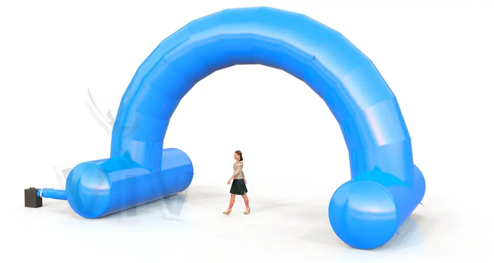 Arch gate self-standing 8 m commercial promotional inflatable gate