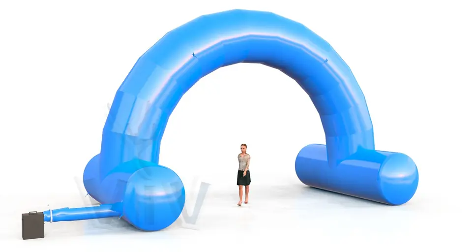 Arch gate self-standing 8 m commercial promotional inflatable gate