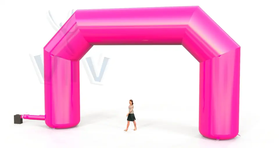 Diagonal gate 10 m commercial promotional inflatable gate