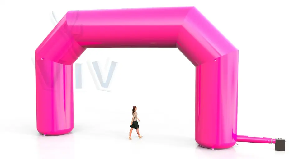 Diagonal gate 10 m commercial promotional inflatable gate