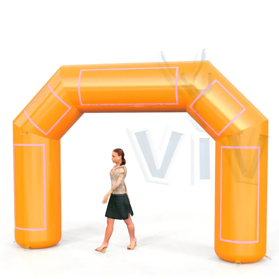 Diagonal gate 4 m commercial promotional inflatable gate