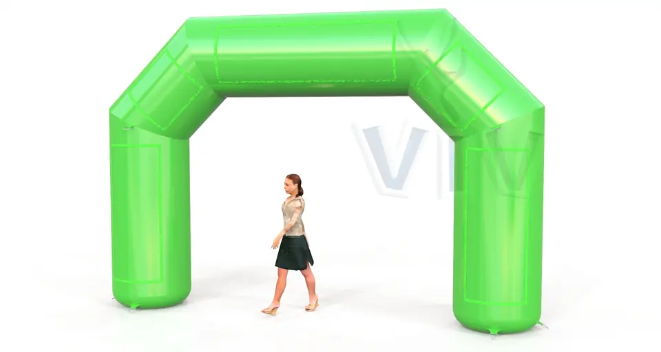 Diagonal gate 5 m commercial promotional inflatable gate