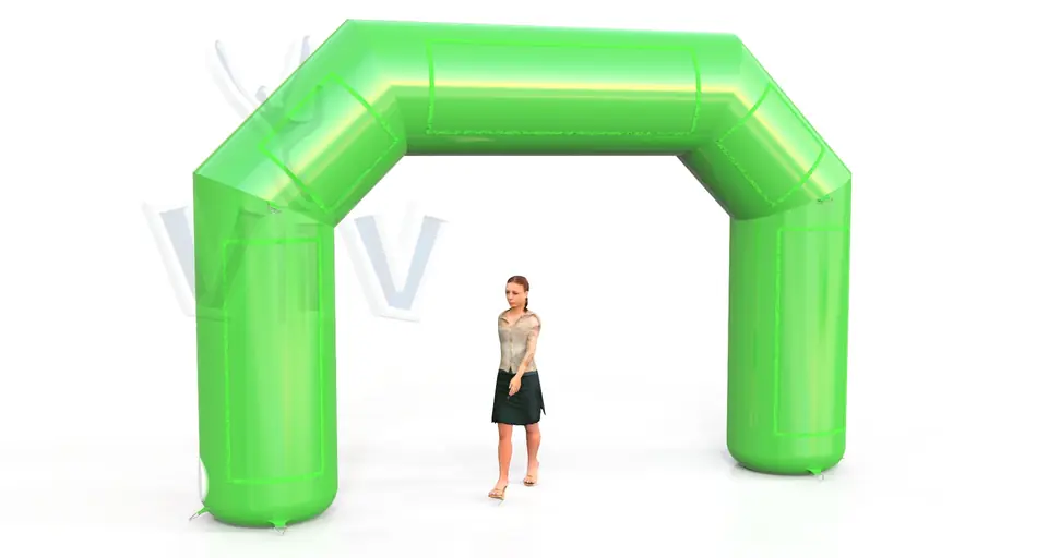 Diagonal gate 5 m commercial promotional inflatable gate
