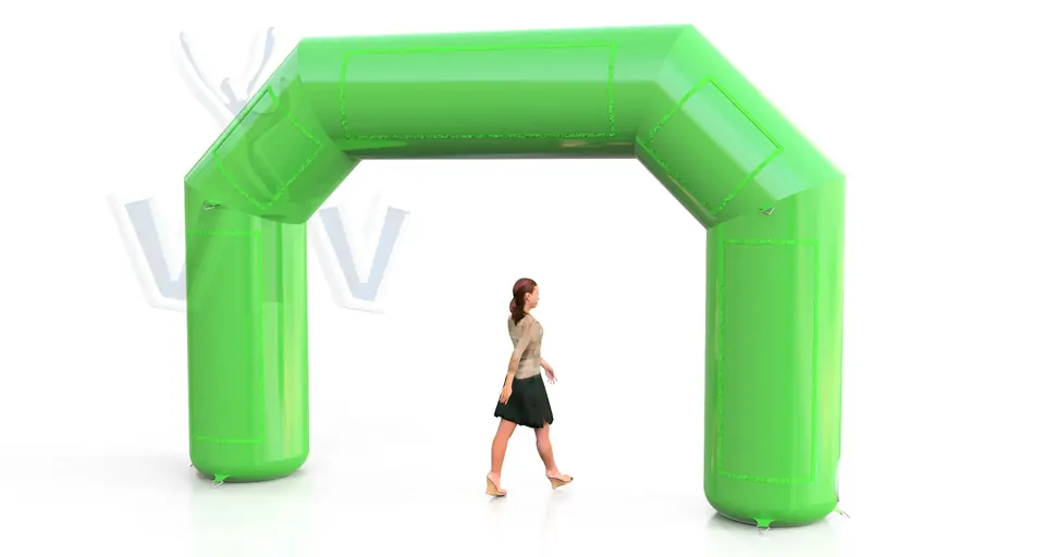 Diagonal gate 5 m commercial promotional inflatable gate