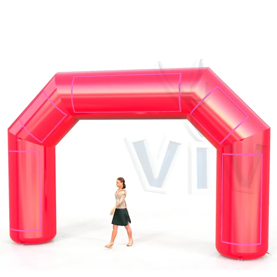 Diagonal gate 6 m commercial promotional inflatable gate