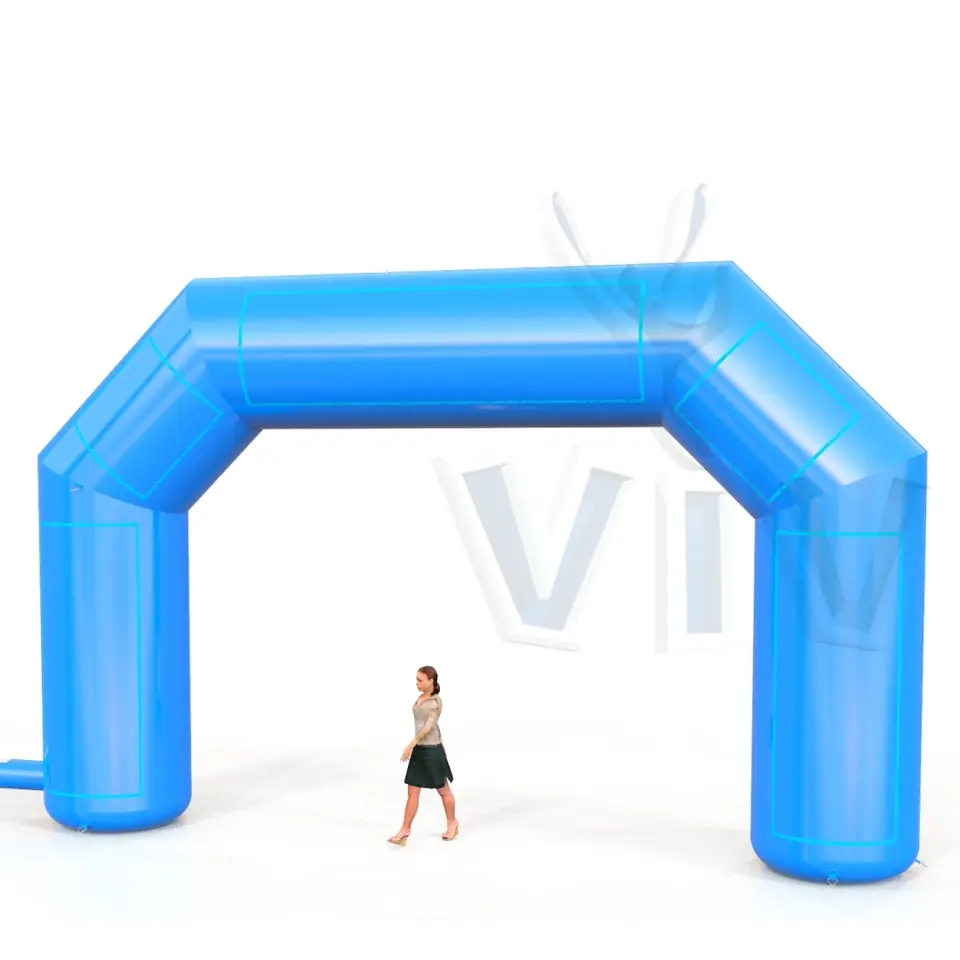 Diagonal gate 8 m commercial promotional inflatable gate