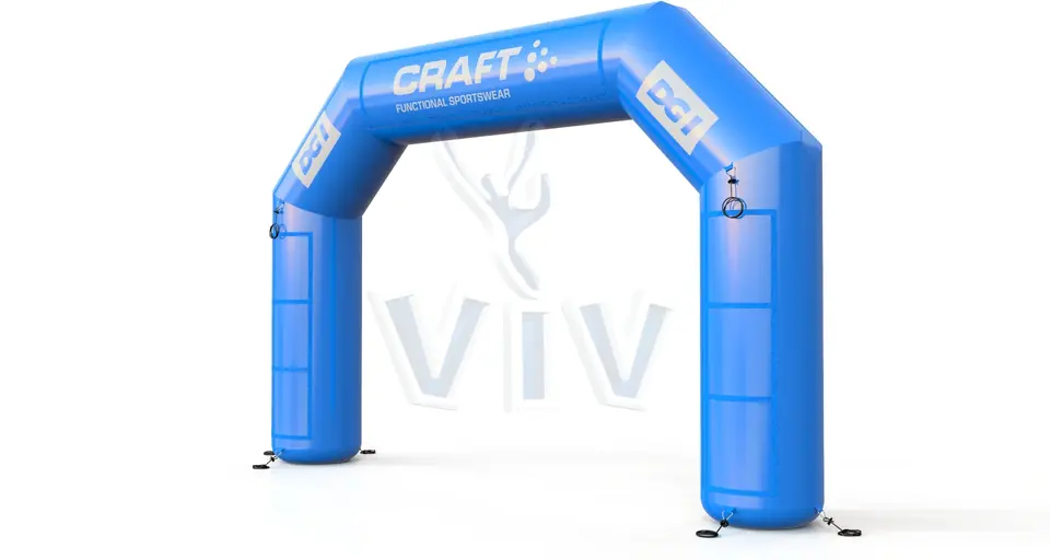 Diagonal Gate Blue commercial promotional inflatable gate