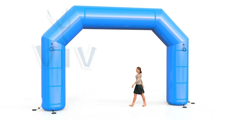 Diagonal Gate Blue commercial promotional inflatable gate