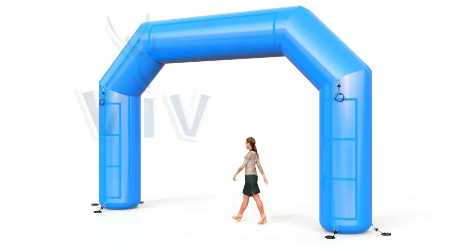 Diagonal Gate Blue commercial promotional inflatable gate