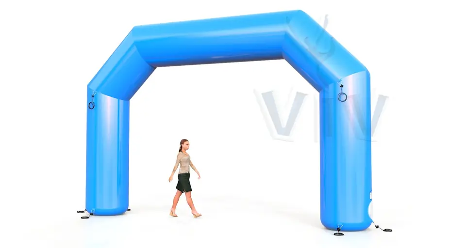 Diagonal Gate Blue commercial promotional inflatable gate