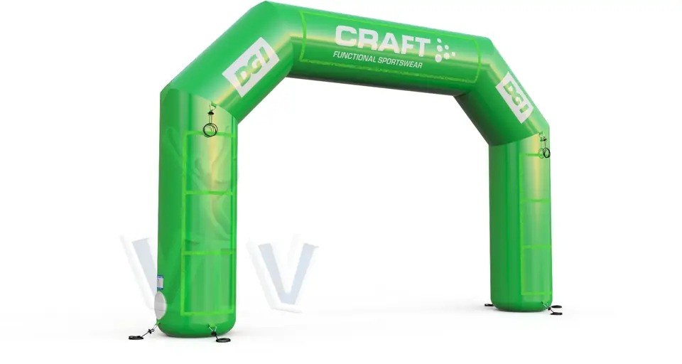 Diagonal Gate Green commercial promotional inflatable gate