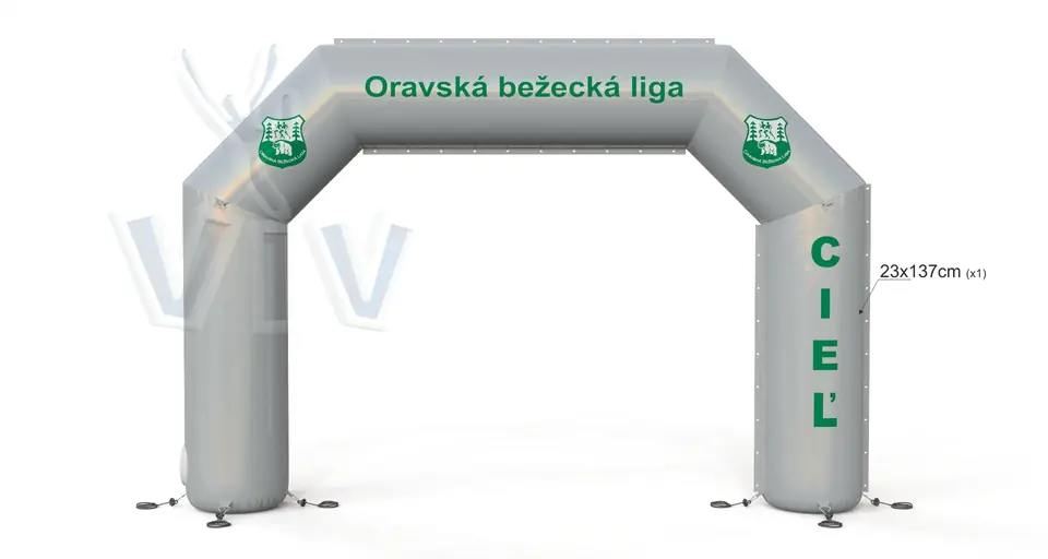 Diagonal Gate Oravska commercial promotional inflatable gate