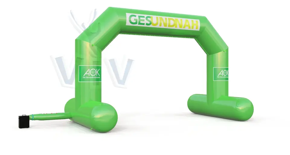 Diagonal gate self standing AOK commercial promotional inflatable gate