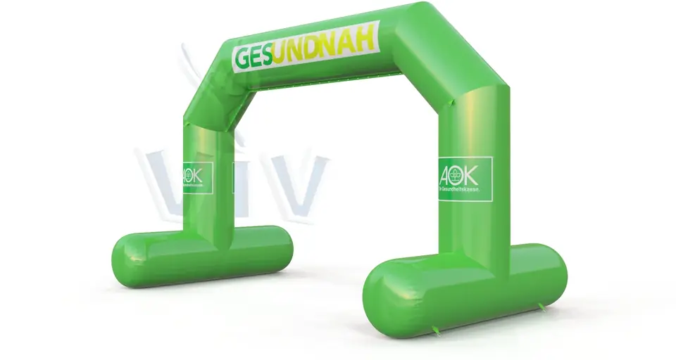 Diagonal gate self standing AOK commercial promotional inflatable gate